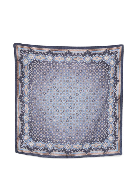  Dell'oglio Tokio Printed Scarf - Blue 