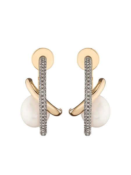  Demarson New York Pearl-embellished Earrings - Gold 