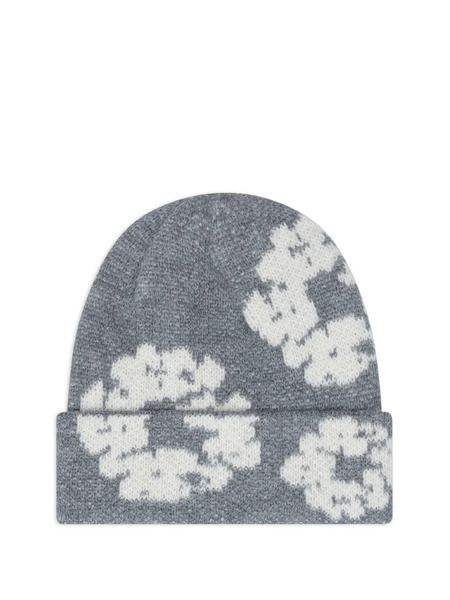 Denim Tears Flower-print Beanie - Grey 