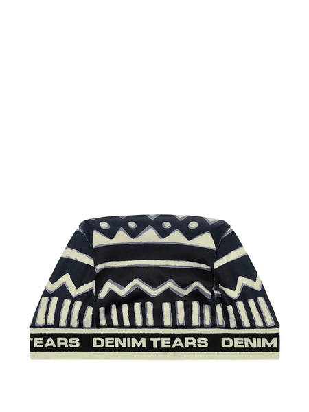  Denim Tears 5q Mudcloth Skully Hat - Blue 