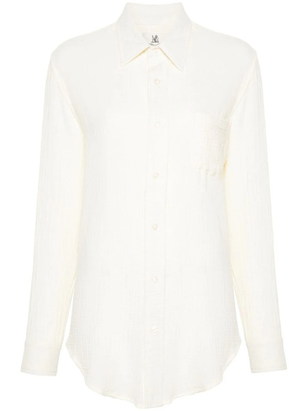  Denimist Boyfriend Cotton Shirt - Neutrals 