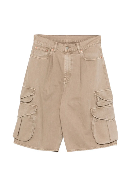  Denimist Cargo Pleated Shorts - Neutrals 
