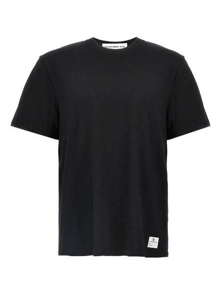  Department 5 Logo-patch Crew-neck T-shirt - Black 