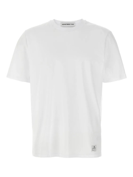  Department 5 Logo-patch Crew-neck T-shirt - White 