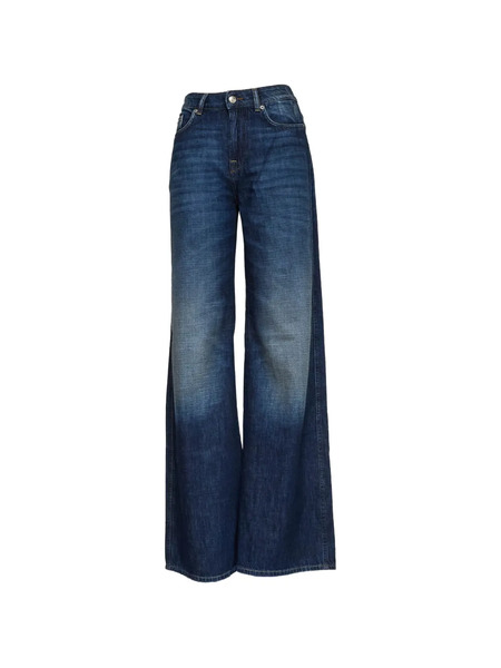 Department 5 Pretender Five-pocket Wide Leg Jeans - Blue 