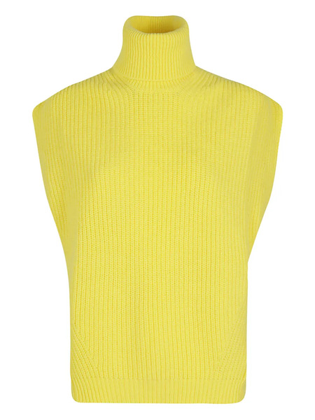  Department 5 Turtleneck Sleeveless Sweater - Yellow 