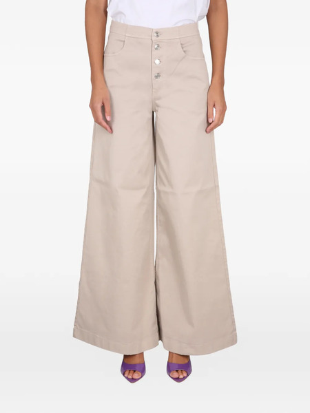  Department 5 Yoko Buttoned Wide Trousers - Neutrals 