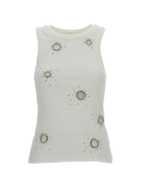  Des Phemmes Embellished Top - Neutrals 