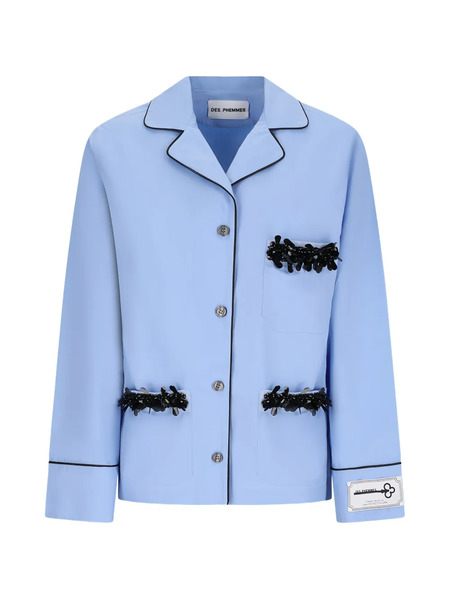  Des Phemmes Embellishment Shirt - Blue 