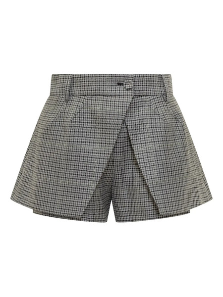  Des Phemmes Houndstooth-pattern Tailored Skort - Brown 