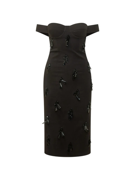  Des Phemmes Off-shoulder Bustier Dress - Black 