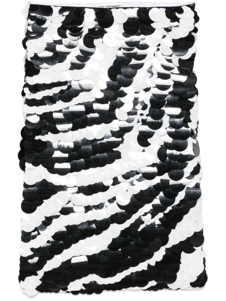  Des Phemmes Sequinned Midi Skirt - Black 