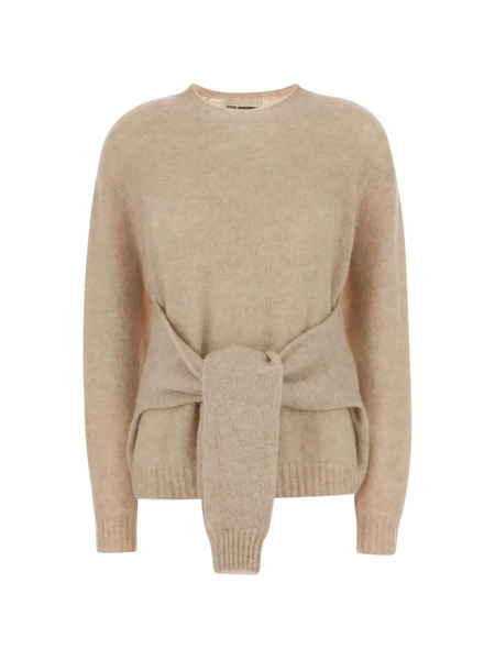  Des Phemmes Tie-waist Sweater - Neutrals 