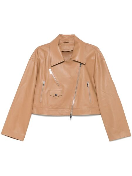  Desa 1972 Leather Biker Jacket - Brown 