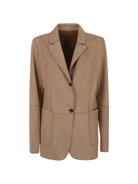  Desa 1972 Reversible Leather Blazer - Neutrals 