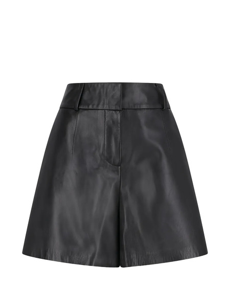  Desa 1972 Trapeze Leather Shorts - Black 