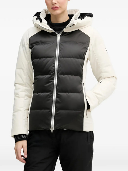  Descente Padded Hooded Ski Jacket - Neutrals 