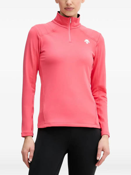  Descente Zip-fastening Logo-detail Ski Top - Pink 