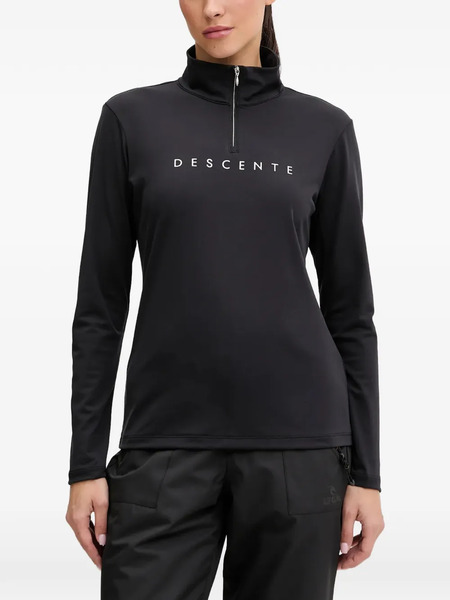  Descente Zip-up Ski Top - Black 