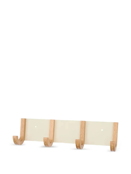  Design Letters Jay Rack 4 Oak-wood Wall Hook Shelving (43cm) - White 