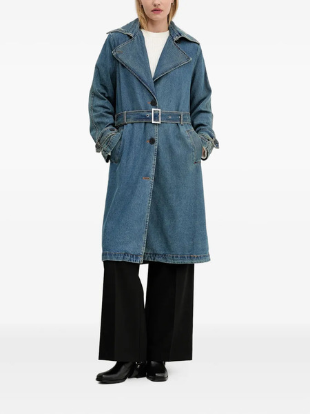 Desigual Belted Coat - Blue 