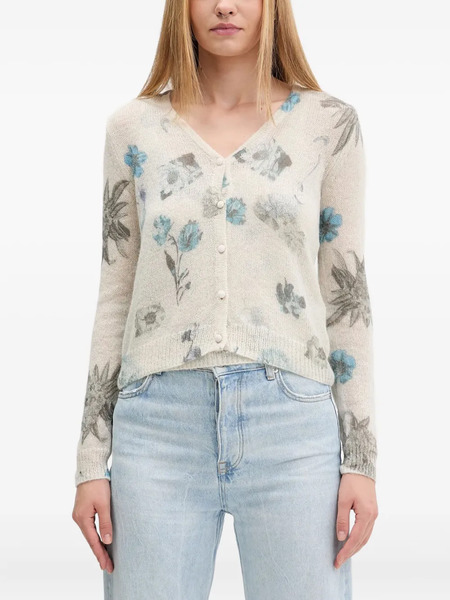  Desigual Floral Cardigan Set - Neutrals 