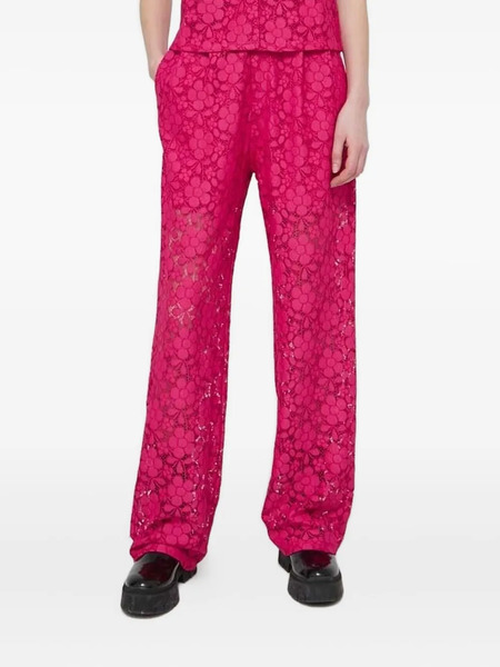 Desigual Floral-lace Trousers - Pink 