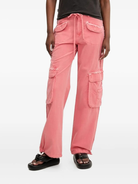  Desigual Frayed Cargo-pocket Trousers - 3013 Rose 