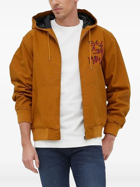 Desigual Graphic-print Hooded Jacket - Orange 