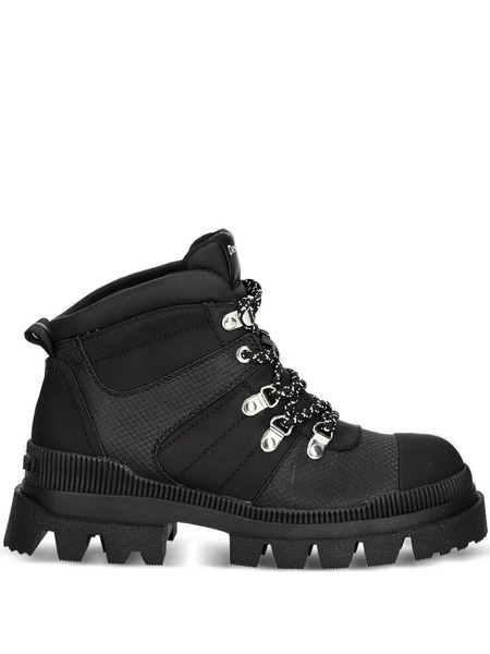  Desigual Lace-up Chunky Sole Track Boots - Black 