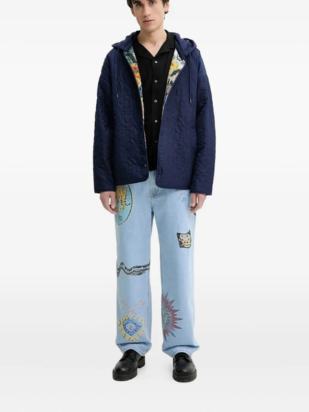  Desigual Tiger-print Jeans - Blue 