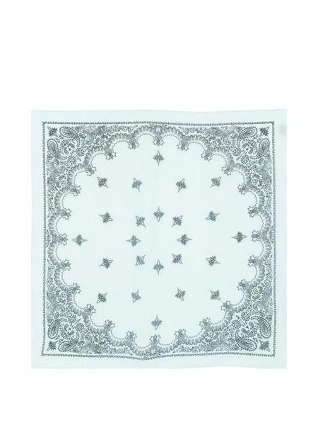  Destin Cot Carre Paisley Scarf - Blue 