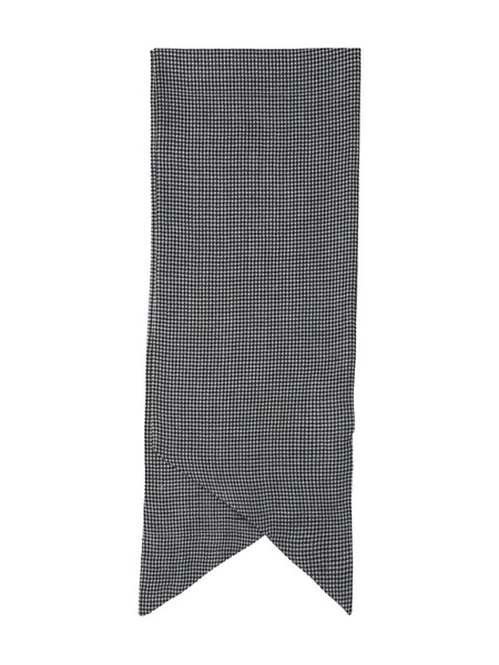  Destin Houndstooth Wool Scarf - Black 