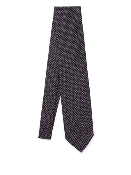  Destin Patterned-jacquard Tie - Purple 