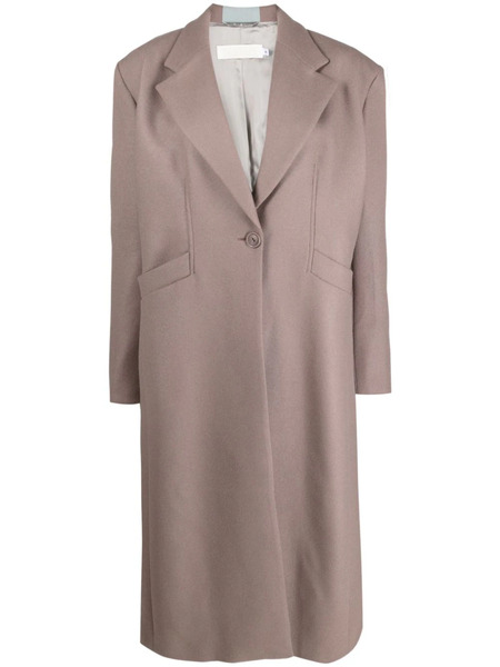  Destree Barbara Stripe-detail Single-breasted Coat - Brown 