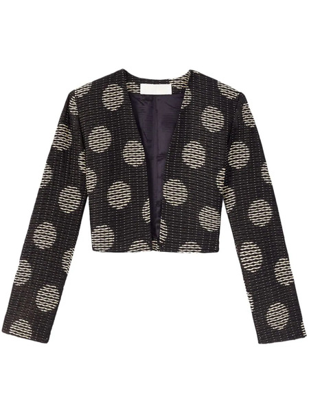  Destree Helmut Geometric-pattern Print Blazer - Black 