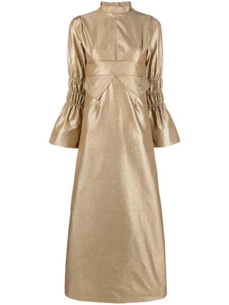  Destree Keith Metallic-finish Midi Dress - Gold 