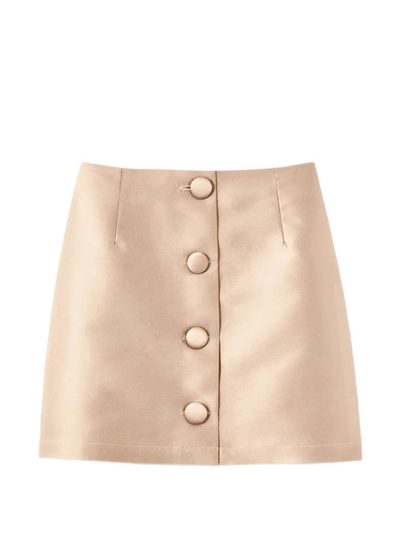  Destree Lucio Button Mini Skirt - Neutrals 