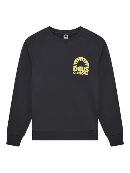  Deus Ex Machina Logo Crew Neck Sweatshirt - Grey 