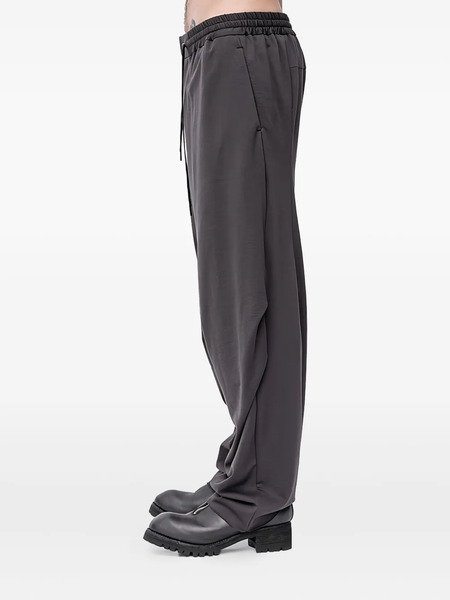  Devoa Drawstring Wide-leg Trousers - Grey 