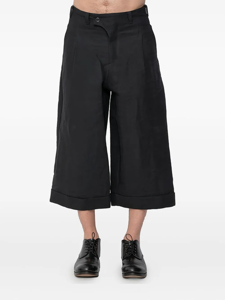  Devoa Pleated Cuffed Trousers - Black 