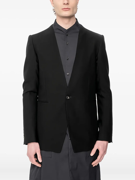  Devoa Single-breasted Wool-mohair Dinner Jacket - Black 