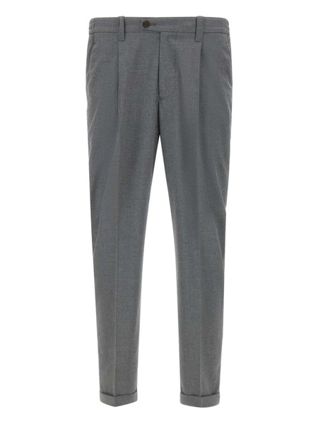  Devore Belt-loops Trousers - Grey 