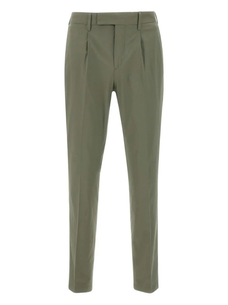  Devore Pleated-front Trousers - Green 