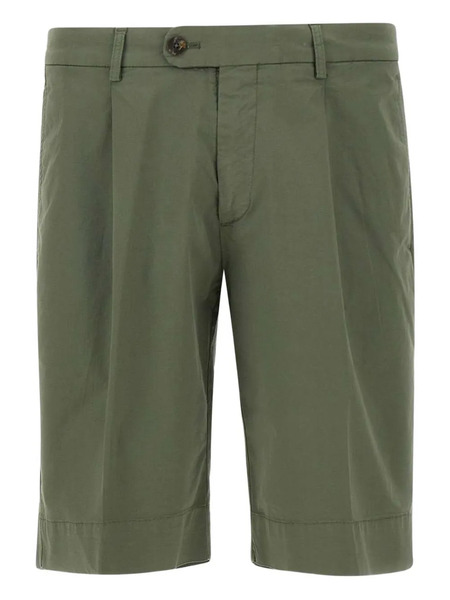  Devore Pleated Shorts - Green 