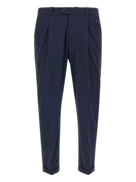  Devore Pleated Trousers - Blue 