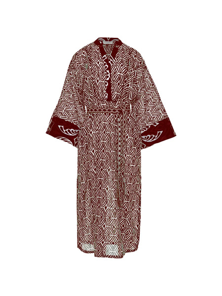  Devotion Breeze Geometric Print Dress - Brown 