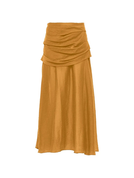  Devotion Draped Skirt - Yellow 