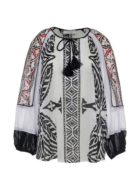  Devotion Seawind Tie-fastening Blouse - White 