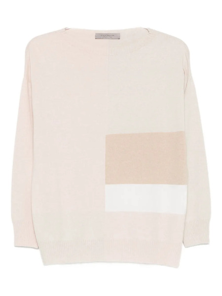  D.exterior Crew-neck Sweatshirt - Neutrals 